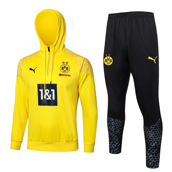 Felpa Cappuccio Borussia Dortmund 24/25 Giallo
